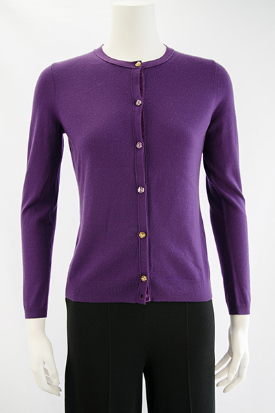 100% Extra-fine Jemala Cardigan with Crystal Buttons