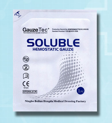 soluble hemostatic gauze