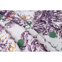 Digital Print Recycled Polyester Crepe