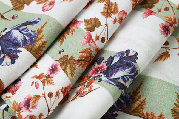 Digital Print Recycled Polyester Satin