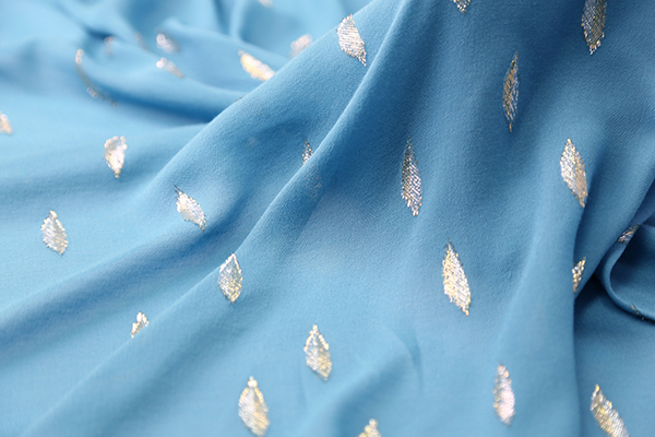 85% Viscose 15% Metallic Chiffon