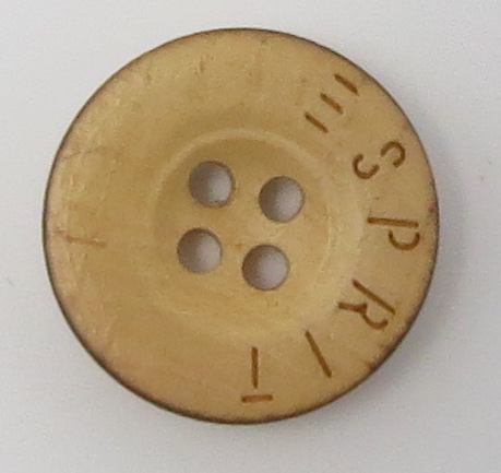 Natural Wood Button with Burn Effect