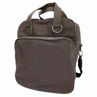Canvas with leather shoulder bag