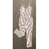 Sell Ladies with cross over at back Stripes patten print, ER JS101