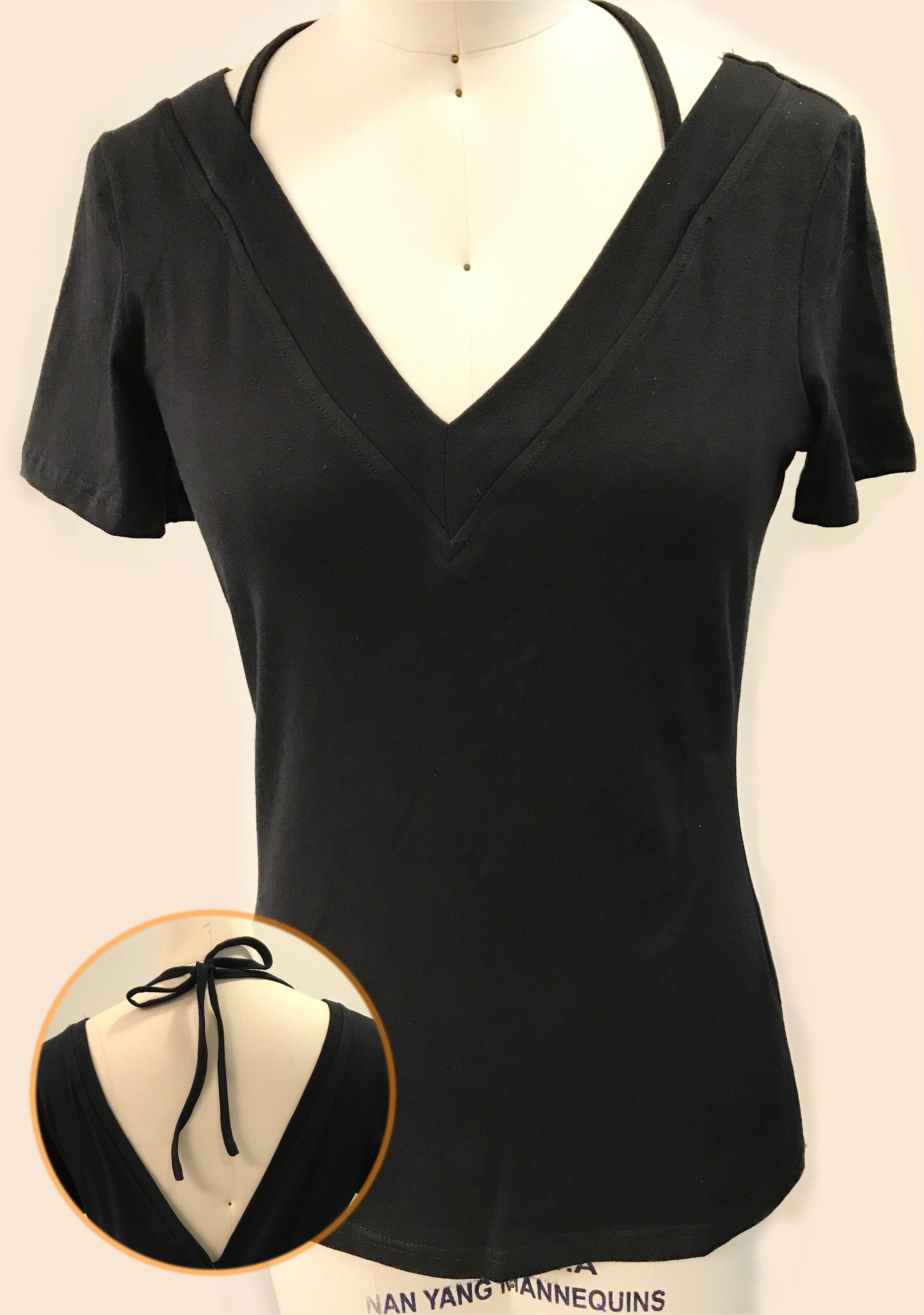 Sell Ladies back tie a bow Tee, ER KS 1766