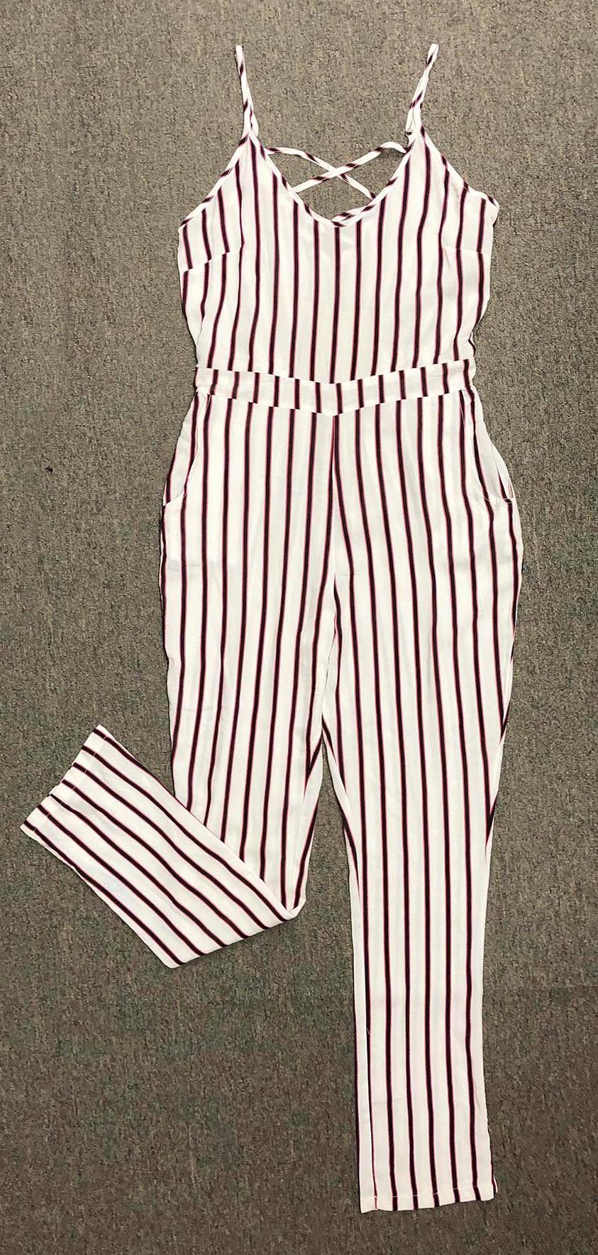 Sell Ladies with cross over at back Stripes patten print, ER JS101