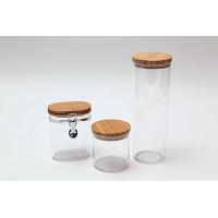 Storage Canister with bamboo lid and metal lock(700ml) Storage Canister with bamboo lid (600ml) Storage Canister with bamboo lid (1600ml)