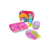 20 pcs Kid&#039;s Dinnerware Set (Included Plate, Bowl, Tumbler, Fork &amp; Spoon), NW-002