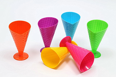 Plastic Waffle Sundae Cup