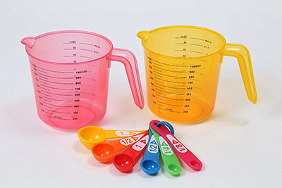 Cup Measuring Cup
Set of 6 Plastic Measuring Spoon