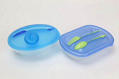 Oval Storage Box with Fork & Sauce boxRect Storage Box with Fork,Knife.