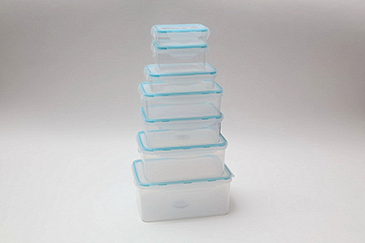 Set of 7 Lock & Lock Rectangular Food Storage Box