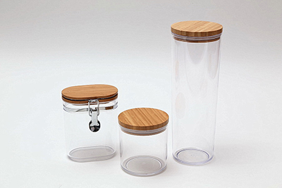 Storage Canister with bamboo lid and metal lock(700ml)Storage Canister with bamboo lid (600ml)Storage Canister with bamboo lid (1600ml)