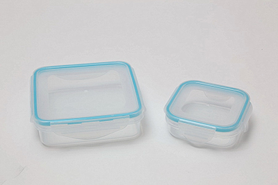 Plastic Square Storage Box with Seal and Lock(185 ml)1Plastic Square Storage Box with Seal and Lock 600ml