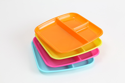 Plastic 3-Div Tray