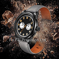 5ATM Stainless Steel Japan Quartz Movement Leather Strap Classic Watches, P9453MB1