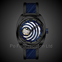 Stainless Steel Japan New Design Mechanical Watches with Leather Strap