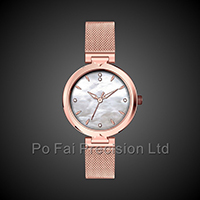 Stainless Steel Swiss Quartz Movement Mesh Band Women Watches