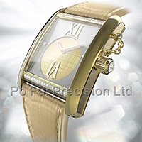 New Design Stainless Steel Swiss Quartz Movement Diamond Wrist Women Watches, P9124LA1