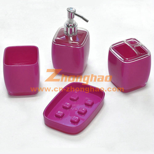 Plastic Bathroom Accessory Set Zh-8001