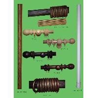 wood curtain poles