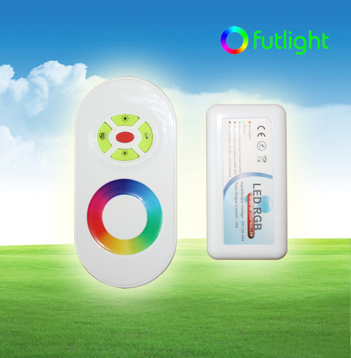 Dc12v/24v Rf Led Rgb Wireless Programmable Strip Light Touching Controller, Common Anode, Remote