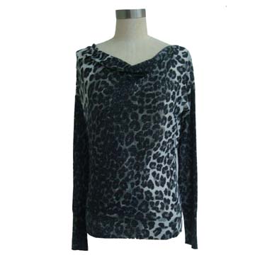 Woman Cowls Printing Pullover