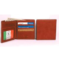 Castello Men's Hispter Trifold Multi Card Leather Wallet