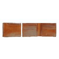 Castello Men's Bifold Multi Card Holder Italian Leather Wallet