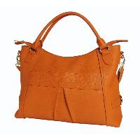 Castello Women's Sophisticated Top-Zip Cowhide Soft Leather Handbag with Shoulder Strap