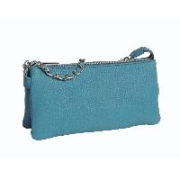 Castello Women&#039;s Top Zip Chain Mini Leather Everning Bag, S-2526