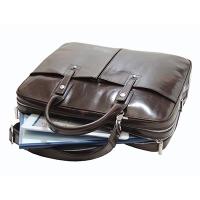 Castello Men's Leather Multiple Pockets Shoulder Handbag