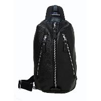 Castello Outdoor Sling Chest Crossbody Leather Bag for Sport Travel, 15 4-545