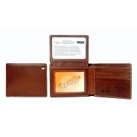 Castello Blocking RFID Protected Bifold Leather Passcase Wallet