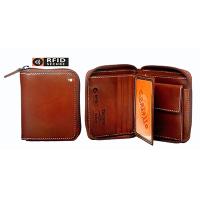 Castello Men's RFID Protected Zip-Around Leather Wallet with Coin Pocket