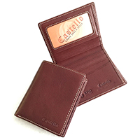 Italian Leather Men's Slim Wallet w/RFID Lining