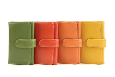 Castello Snap Closure Leather Case for iPhone 4, 4S & 5 with Card Slots