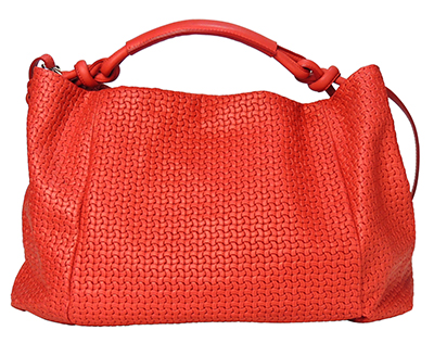 Castello Women's Versatile Weaving Mesh Leather Handbag