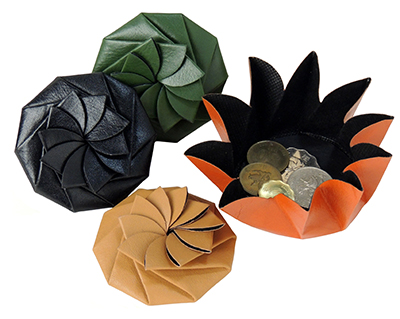 Castello Novelty Flower Coin Leather Case