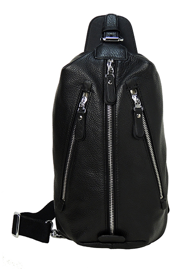 Castello Outdoor Sling Chest Crossbody Leather Bag for Sport Travel