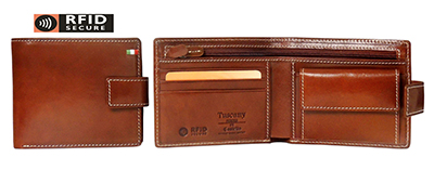 Castello Men's RFID Protected Billford Wallet with ID Window