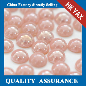 Pink 3mm-10mm Half Round Pearl Beads, Fashion Pearl Beads Half Round, Flatback Half Round Pearls