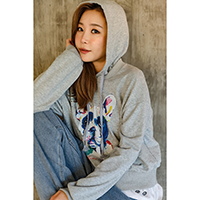 AW Womens Embroidery Long Sleeve Pullover Hoodie Sweater