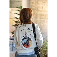 A/W Women's Creative Little Prince Print Pullover Sweater