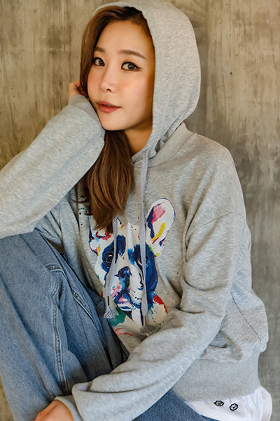 A/W Women's Dog Active Print Pullover Sweater