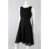 Poly Chiffon Knee Length Dress