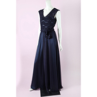 Sequin Lace Floor-Length Dress