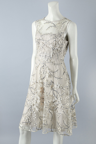 Embroidery Knee Length Dress