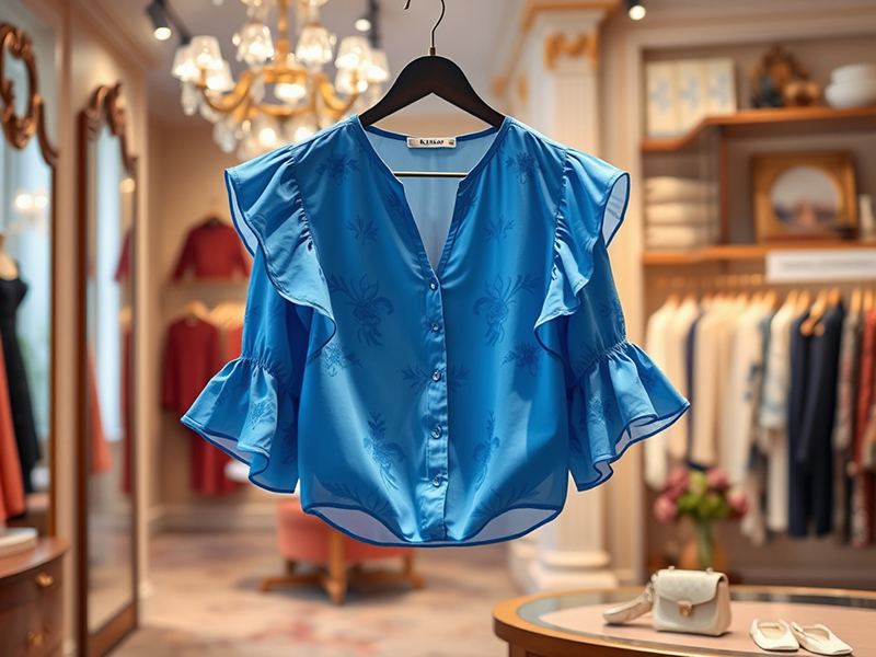 Azure Flair Blouse