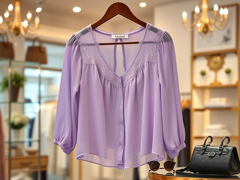 Lilac Lace Blouse